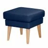 Mørteens Polsterhocker Bucoli Strukturstoff - Dunkelblau