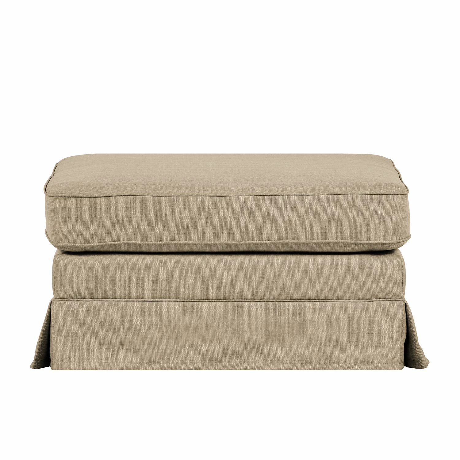 Ridgevalley Polsterhocker Campagne Webstoff - Muskat 4 Ridgevalley Polsterhocker Campagne Webstoff - Muskat – Bild 4