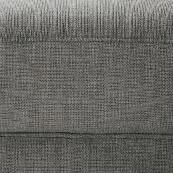 Ars Natura Polsterhocker Cebu Webstoff - Grau -WOHNZIMMERMÖBEL Verkäufe polsterhocker cebu webstoff grau 4568856