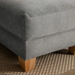 Ars Natura Polsterhocker Cebu Webstoff - Grau -WOHNZIMMERMÖBEL Verkäufe polsterhocker cebu webstoff grau 4643332