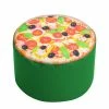 SITTING POINT Polsterhocker Dot Com Pizza - Webstoff - Pizzamotiv