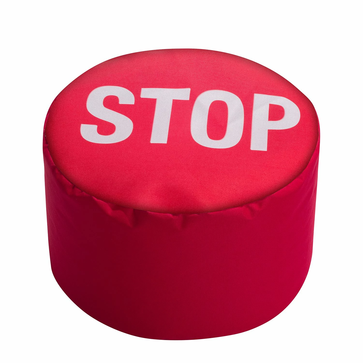 SITTING POINT Polsterhocker Dot Com Stop - Webstoff - Stopschildmotiv 1 SITTING POINT Polsterhocker Dot Com Stop - Webstoff - Stopschildmotiv