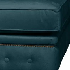 Jack & Alice Polsterhocker Esplanada (klein) Samt - Dunkelblau -WOHNZIMMERMÖBEL Verkäufe polsterhocker esplanada klein microfaser dunkelblau 4506044