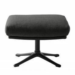 Studio Copenhagen Polsterhocker Hepburn III - Webstoff Milan: Anthrazit - Schwarz -WOHNZIMMERMÖBEL Verkäufe polsterhocker hepburn ii flachgewebe stoff milan anthrazit 5020364