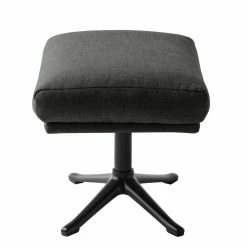 Studio Copenhagen Polsterhocker Hepburn III - Webstoff Milan: Anthrazit - Schwarz -WOHNZIMMERMÖBEL Verkäufe polsterhocker hepburn ii flachgewebe stoff milan anthrazit 5020368