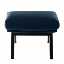 Studio Copenhagen Polsterhocker Hepburn I - Samt - Samt Shyla: Dunkelblau - Schwarz -WOHNZIMMERMÖBEL Verkäufe polsterhocker hepburn samt schwarz stoff shyla dunkelblau 5019172