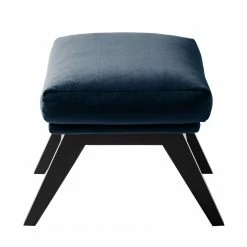 Studio Copenhagen Polsterhocker Hepburn I - Samt - Samt Shyla: Dunkelblau - Schwarz -WOHNZIMMERMÖBEL Verkäufe polsterhocker hepburn samt schwarz stoff shyla dunkelblau 5019176