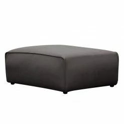 Studio Copenhagen Polsterhocker HUDSON - Echtleder Neka: Grau