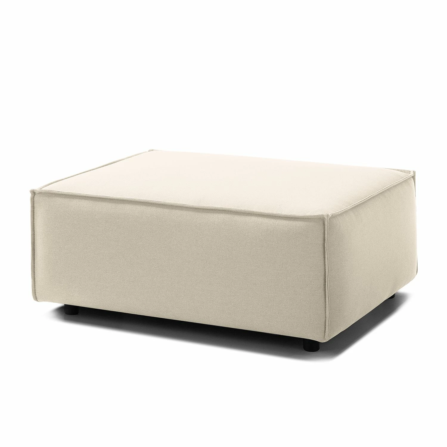 Polsterhocker Kinx Webstoff - Webstoff Osta: Altweiß 1 Polsterhocker Kinx Webstoff - Webstoff Osta: Altweiß