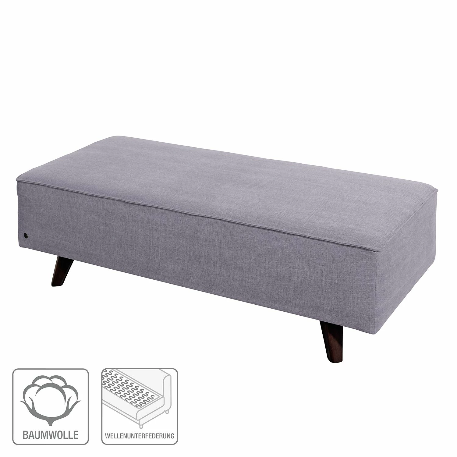 Tom Tailor Polsterhocker Nordic Chic Webstoff - Flieder 2 Tom Tailor Polsterhocker Nordic Chic Webstoff - Flieder – Bild 2