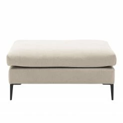 Fredriks Polsterhocker Streaky Bay - Hellbeige -WOHNZIMMERMÖBEL Verkäufe polsterhocker streaky bay microfaser hellbeige 4830452