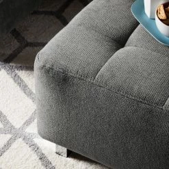 Fredriks Polsterhocker Tanete - Strukturstoff -WOHNZIMMERMÖBEL Verkäufe polsterhocker tanete strukturstoff grau 4997432