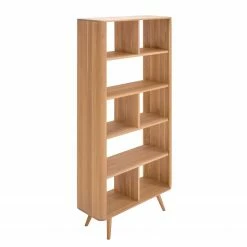 Studio Copenhagen Regal Loca II - Wildeiche massiv - Wildeiche Hell -WOHNZIMMERMÖBEL Verkäufe raumteiler loca wildeiche teilmassiv weiss wildeiche hell 5205060