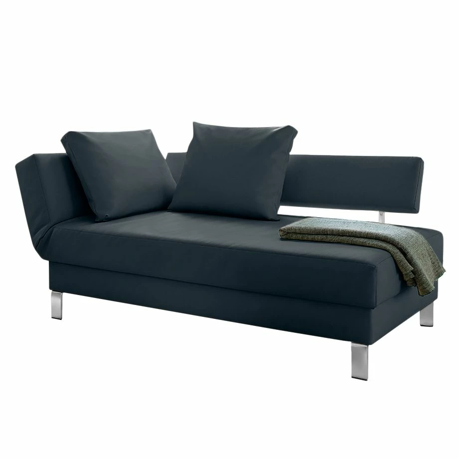 Loftscape Recamiere Athmos (mit Schlaffunktion) - Kunstleder - Dunkelblau - Armlehne davorstehend links 1 Loftscape Recamiere Athmos (mit Schlaffunktion) - Kunstleder - Dunkelblau - Armlehne davorstehend links