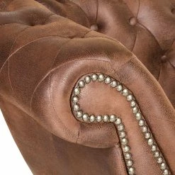 Ars manufacti Recamiere Benavente - Antiklederoptik Braun - Armlehne davorstehend links -WOHNZIMMERMÖBEL Verkäufe recamiere benavente antiklederlook braun armlehne davorstehend links 406836