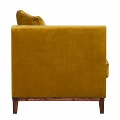 Jack & Alice Recamiere Blomma - Samtstoff SenfGelb - Armlehne davorstehend links -WOHNZIMMERMÖBEL Verkäufe recamiere blomma samtstoff senfgelb armlehne davorstehend links 354744