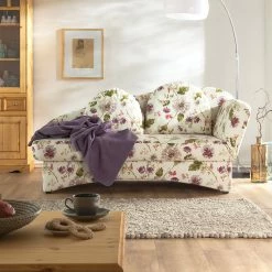 Ridgevalley Recamiere Eresburg Flachgewebe - Beige geblümt - Armlehne davorstehend rechts -WOHNZIMMERMÖBEL Verkäufe recamiere eresburg flachgewebe beige gebluemt armlehne davorstehend rechts 3355709