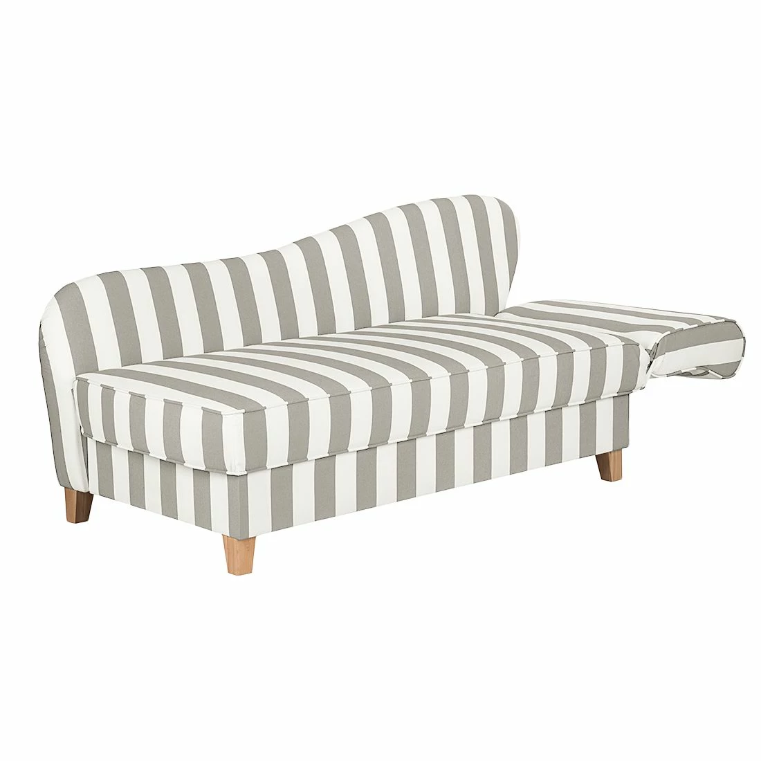 Maison Belfort Recamiere Revel I Webstoff - Grau - Armlehne davorstehend rechts 2 Maison Belfort Recamiere Revel I Webstoff - Grau - Armlehne davorstehend rechts – Bild 2