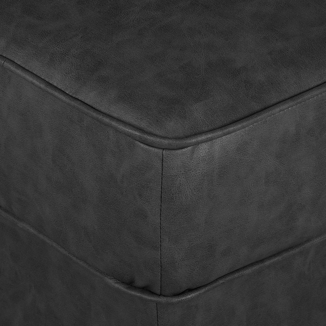 Maison Belfort Recamiere Revel Kunstleder - Anthrazit - Armlehne davorstehend rechts 13 Maison Belfort Recamiere Revel Kunstleder - Anthrazit - Armlehne davorstehend rechts – Bild 13