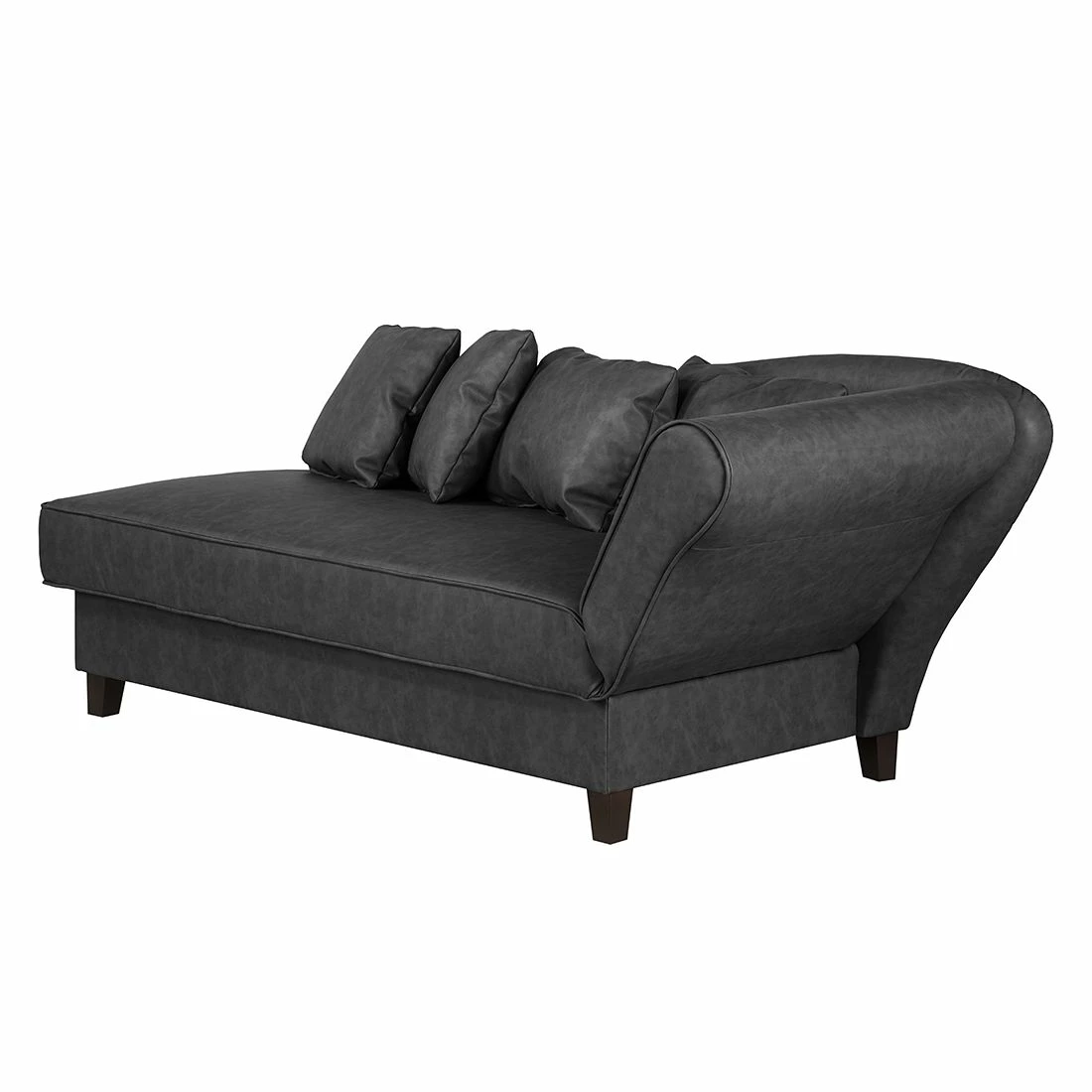 Maison Belfort Recamiere Revel Kunstleder - Anthrazit - Armlehne davorstehend rechts 8 Maison Belfort Recamiere Revel Kunstleder - Anthrazit - Armlehne davorstehend rechts – Bild 8