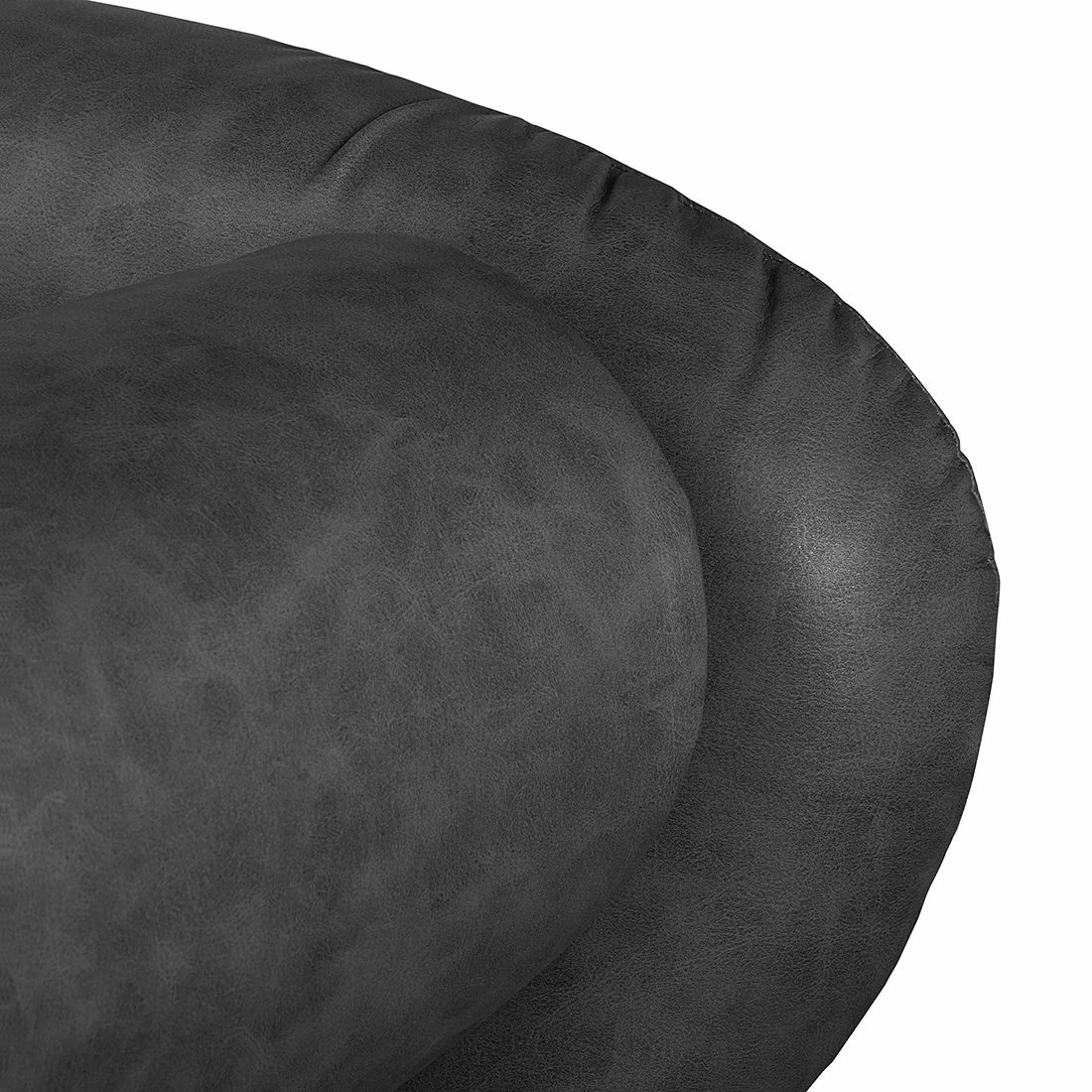 Maison Belfort Recamiere Revel Kunstleder - Anthrazit - Armlehne davorstehend rechts 14 Maison Belfort Recamiere Revel Kunstleder - Anthrazit - Armlehne davorstehend rechts – Bild 14