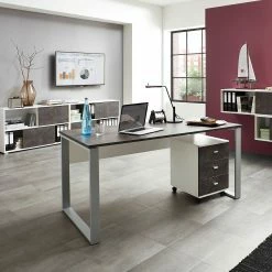 Germania Regal Altino - Höhe: 74 cm -WOHNZIMMERMÖBEL Verkäufe regal altino basalt weiss 4146556