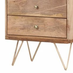 Ars manufacti Regal Argallo - Mango massiv / Metall - Mango / Gold -WOHNZIMMERMÖBEL Verkäufe regal argallo mango massiv metall mango gold 4419556