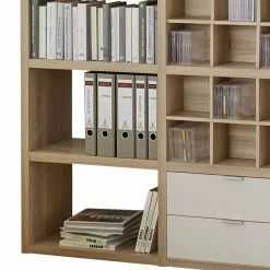 Fredriks Regal Concept V - Eiche Dekor / Weiß -WOHNZIMMERMÖBEL Verkäufe regal concept v eiche dekor weiss 1993922