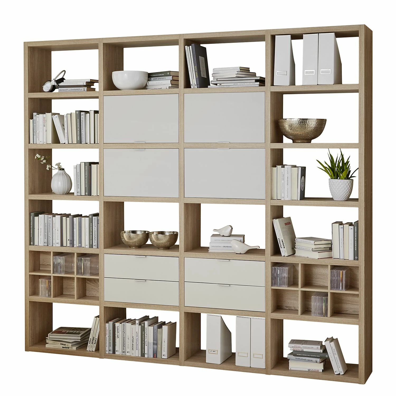 Fredriks Regal Concept VIII - Eiche Dekor / Weiß 1 Fredriks Regal Concept VIII - Eiche Dekor / Weiß