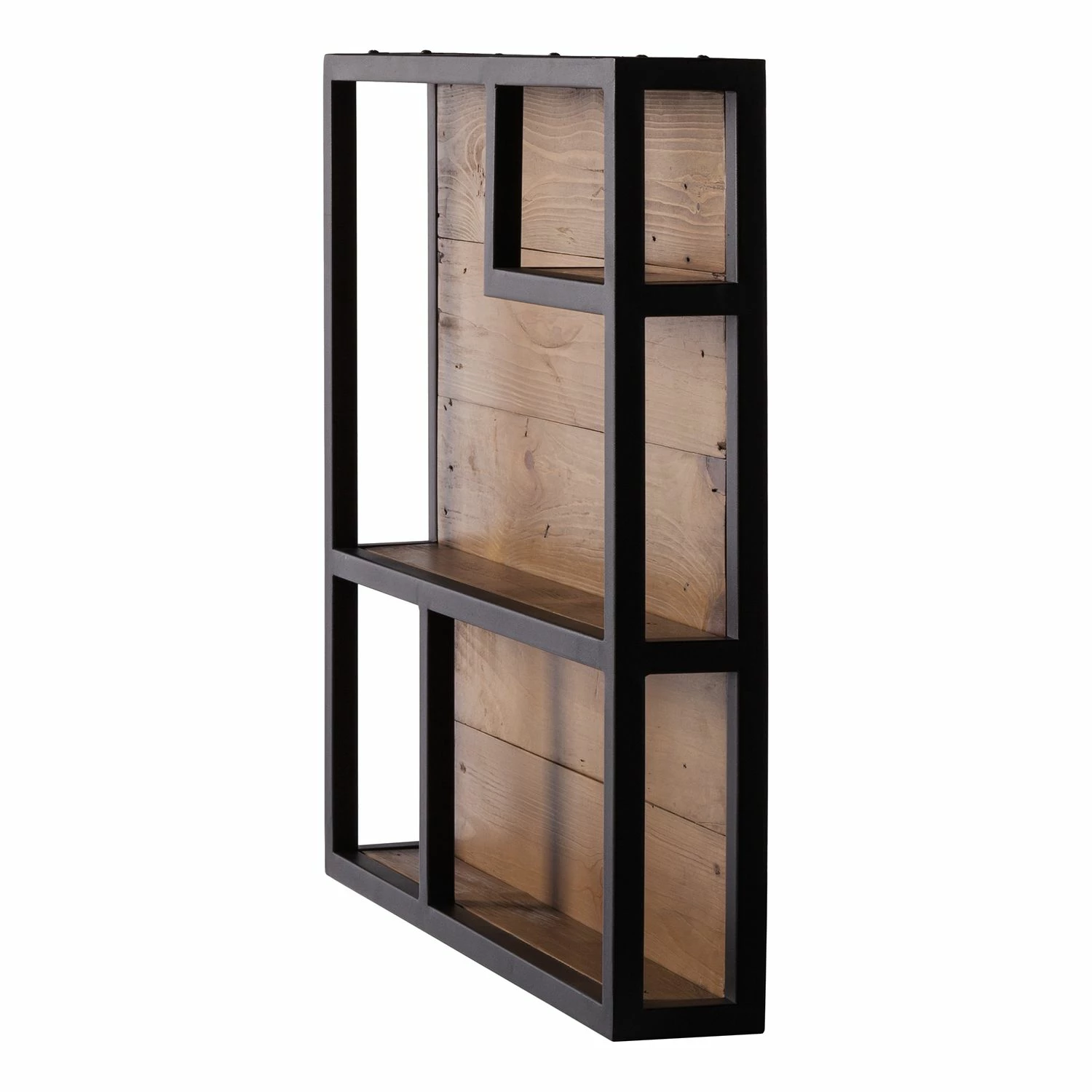 Ars manufacti Wandregal Grasby - Altholz Pinie / Metall - Pinie Dunkel / Schwarz 5 Ars manufacti Wandregal Grasby - Altholz Pinie / Metall - Pinie Dunkel / Schwarz – Bild 5