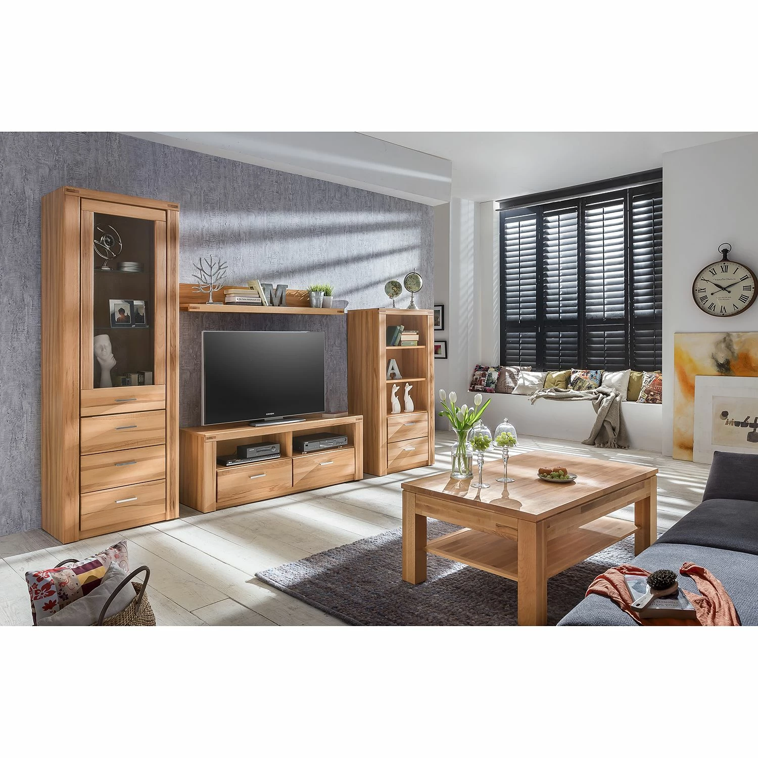 Naturoo Standvitrine Lombok - Teilmassiv 2 Naturoo Standvitrine Lombok - Teilmassiv – Bild 2