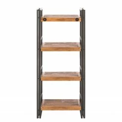 Ars manufacti Regal Manchester IV - Akazie massiv / Metall - Akazie / Anthrazit -WOHNZIMMERMÖBEL Verkäufe regal manchester iv akazie massiv metall 4877364