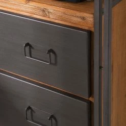 Ars manufacti Regal Manchester VI - Akazie teilmassiv / Metall - Akazie / Anthrazit 19 Ars manufacti Regal Manchester VI - Akazie teilmassiv / Metall - Akazie / Anthrazit -WOHNZIMMERMÖBEL Verkäufe regal manchester vi anthrazit akazie dekor 4877264