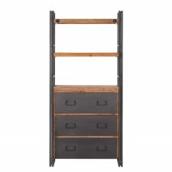 Ars manufacti Regal Manchester VI - Akazie teilmassiv / Metall - Akazie / Anthrazit 15 Ars manufacti Regal Manchester VI - Akazie teilmassiv / Metall - Akazie / Anthrazit -WOHNZIMMERMÖBEL Verkäufe regal manchester vi anthrazit akazie dekor 4877276