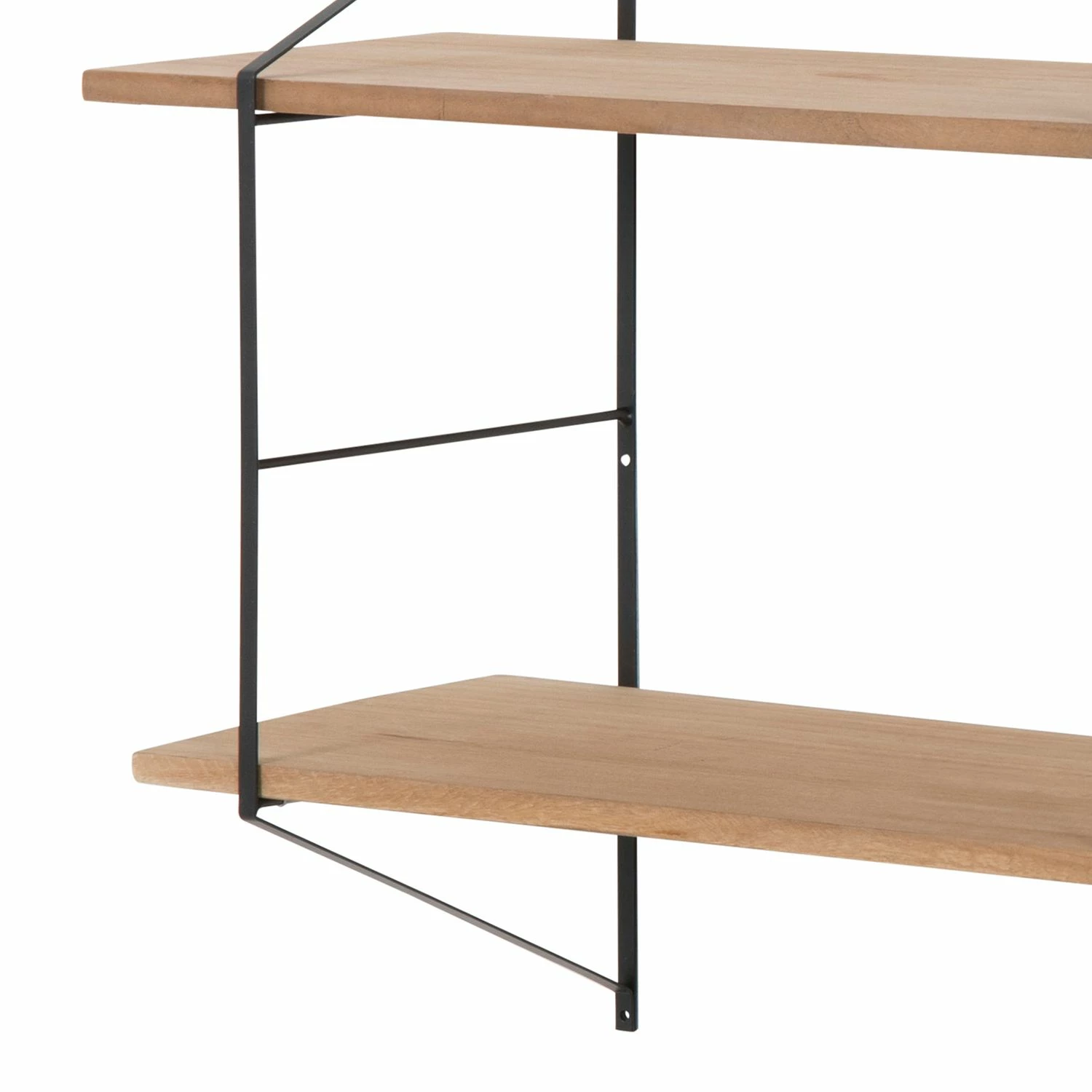 Mørteens Regal Oxbow I - Paulownia massiv / Metall - Paulownia / Schwarz 4 Mørteens Regal Oxbow I - Paulownia massiv / Metall - Paulownia / Schwarz – Bild 4