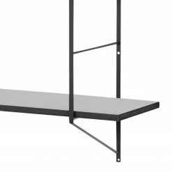 Mørteens Regal Oxbow I - Paulownia massiv / Metall - Paulownia Schwarz -WOHNZIMMERMÖBEL Verkäufe regal oxbow i paulownia massiv schwarz 4562336