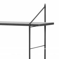 Mørteens Regal Oxbow I - Paulownia massiv / Metall - Paulownia Schwarz -WOHNZIMMERMÖBEL Verkäufe regal oxbow i paulownia massiv schwarz 4562344