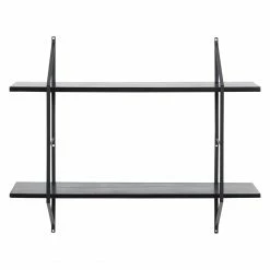 Mørteens Regal Oxbow II - Paulownia massiv / Metall - Paulownia Schwarz -WOHNZIMMERMÖBEL Verkäufe regal oxbow ii paulownia massiv schwarz 4562380