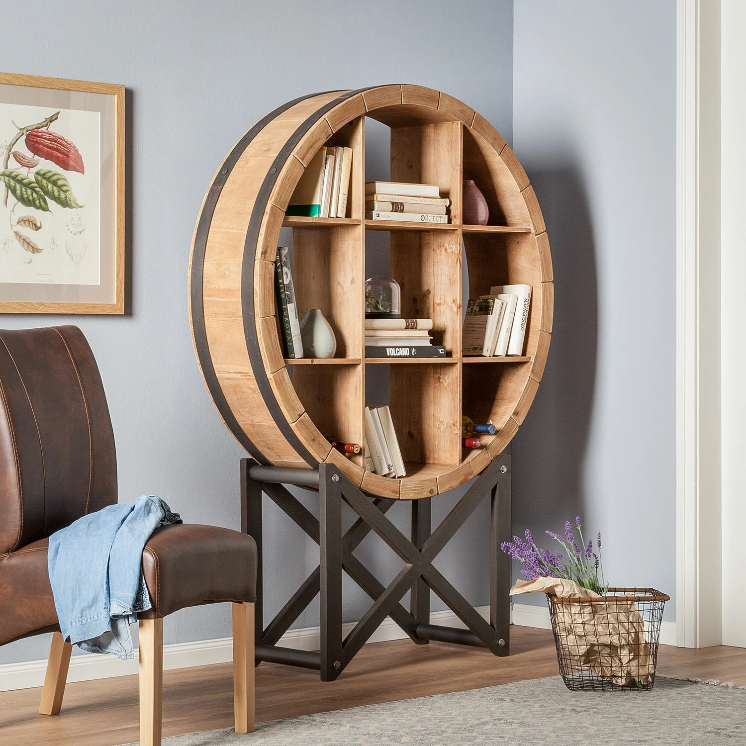 Ars manufacti Regal Rives - Tanne massiv / Metall 2 Ars manufacti Regal Rives - Tanne massiv / Metall – Bild 2