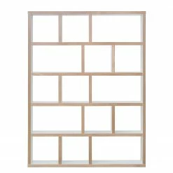 Temahome Regal Berlin - Weiß / Hellbraun - 150 x 198 cm 18 Temahome Regal Berlin - Weiß / Hellbraun - 150 x 198 cm -WOHNZIMMERMÖBEL Verkäufe regal woodstock weiss 150 cm 198 cm 3954968