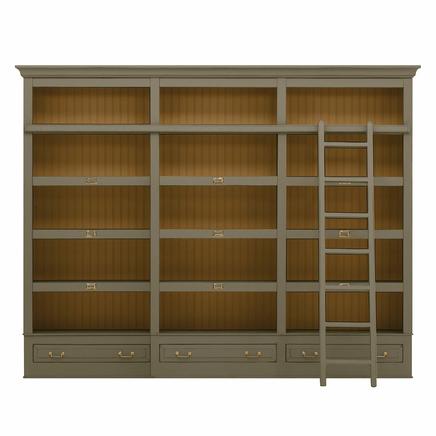 Maison Belfort Regalwand Azjana - Granit / Pinie Honig - Ohne Leiter 1 Maison Belfort Regalwand Azjana - Granit / Pinie Honig - Ohne Leiter