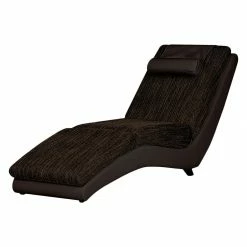 Roomscape Relaxliege Carson - Kunstleder Mocca/Strukturstoff Braun