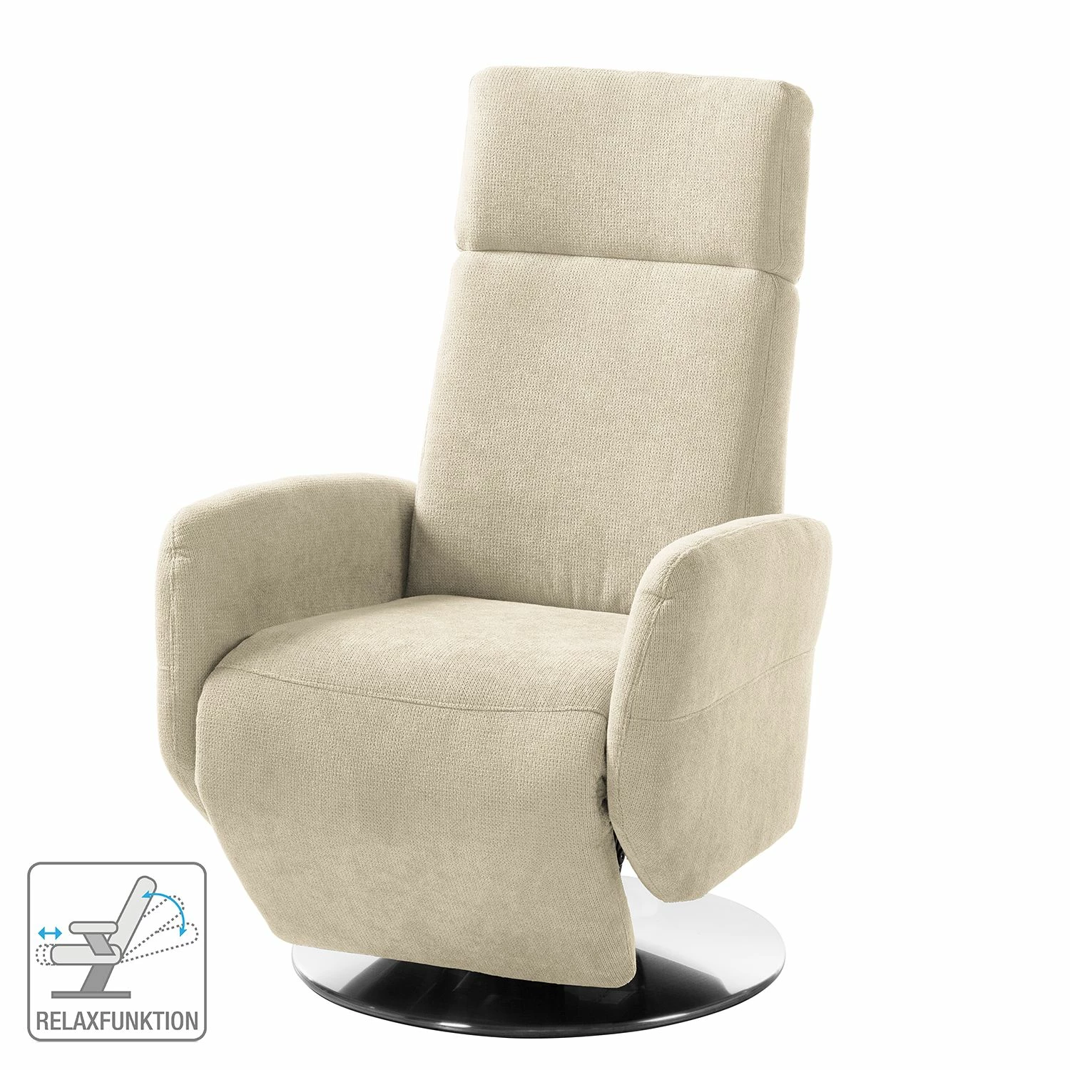 Fredriks Relaxsessel Biar - Hellbeige 2 Fredriks Relaxsessel Biar - Hellbeige – Bild 2