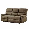 Modoform Relaxsofa Donnes (3-Sitzer) - Microfaser - Hellbraun