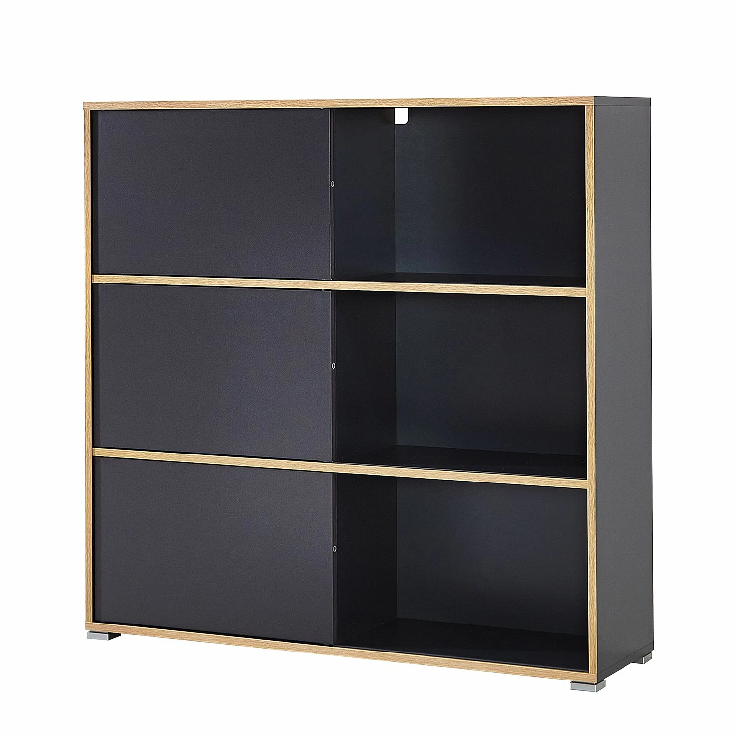 Germania Schiebetürenregal Mingle II - Anthrazit/Eiche Sonoma Dekor 3 Germania Schiebetürenregal Mingle II - Anthrazit/Eiche Sonoma Dekor – Bild 3