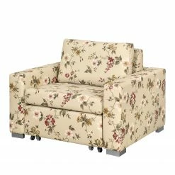 Mooved Schlafsessel Latina VI - Flachgewebe - Braun / Rot