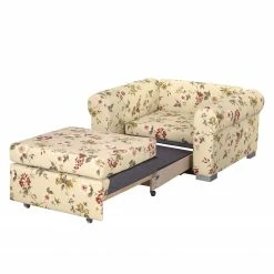 Mooved Schlafsessel Latina VI - Flachgewebe geblümt - Beige -WOHNZIMMERMÖBEL Verkäufe schlafsessel latina i flachgewebe gebluemt beige 3641125