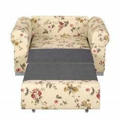 Mooved Schlafsessel Latina VI - Flachgewebe geblümt - Beige -WOHNZIMMERMÖBEL Verkäufe schlafsessel latina i flachgewebe gebluemt beige 3641141