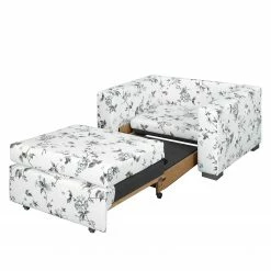 Mooved Schlafsessel Latina VII Flachgewebe - geblümt - Weiß / Grau -WOHNZIMMERMÖBEL Verkäufe schlafsessel latina vii flachgewebe weiss grau 4197456