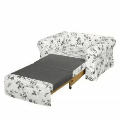 Mooved Schlafsessel Latina VII Flachgewebe - Weiß / Grau -WOHNZIMMERMÖBEL Verkäufe schlafsessel lepe gebluemt weiss grau 4134144